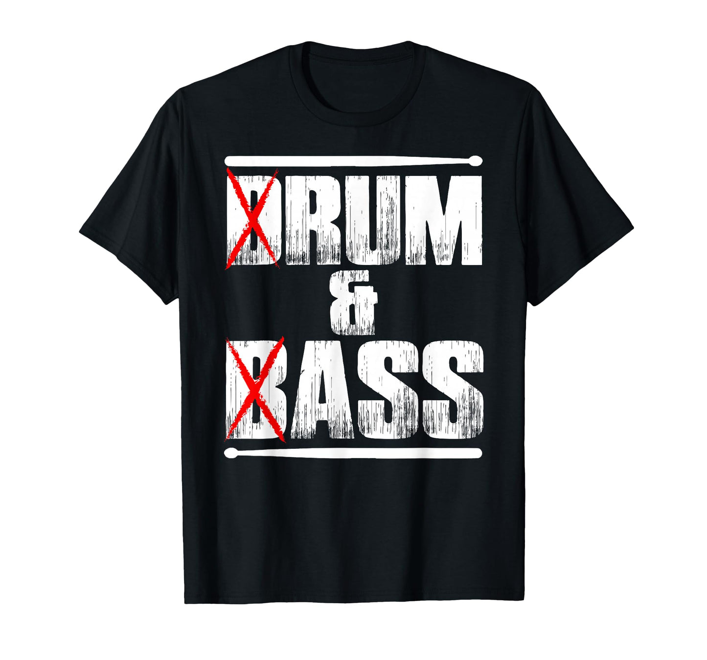 Funny Drum & Bass Drummer Rum & Ass Drumming Lover Drumstick T-Shirt