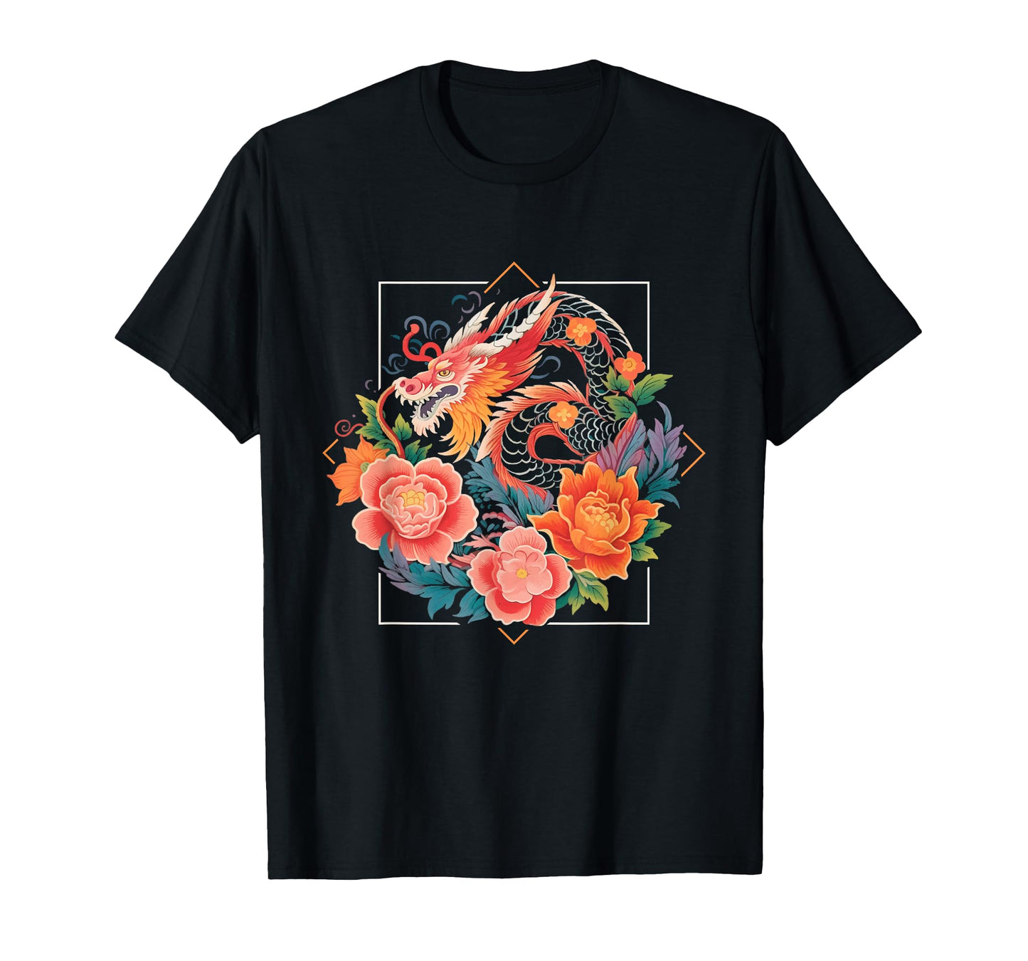 Dragon Flowers | Chinese New Year | Year Of The Dragon T-Shirt