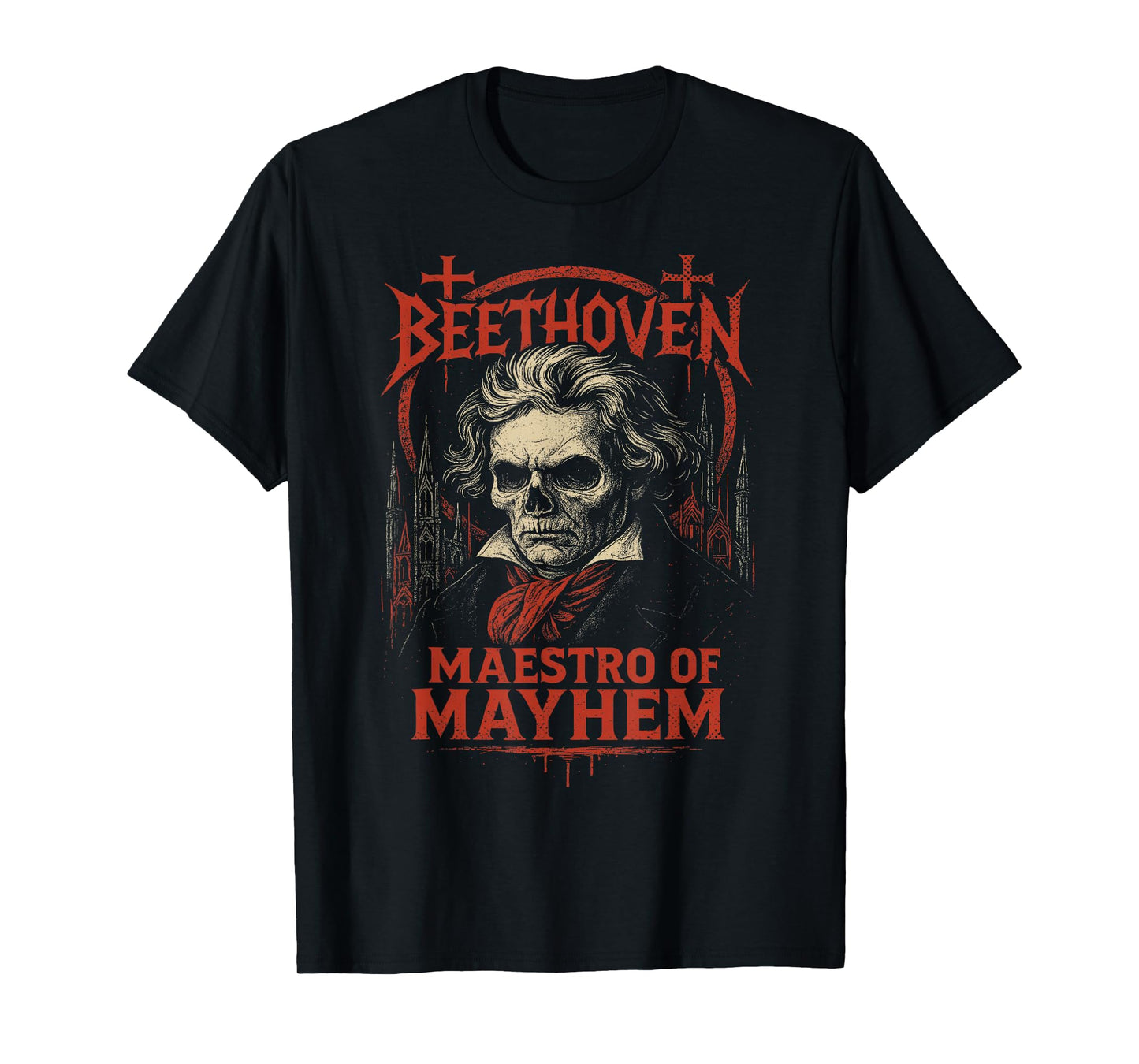 Ludwig Van Beethoven Classical Music Composer Death Metal T-Shirt