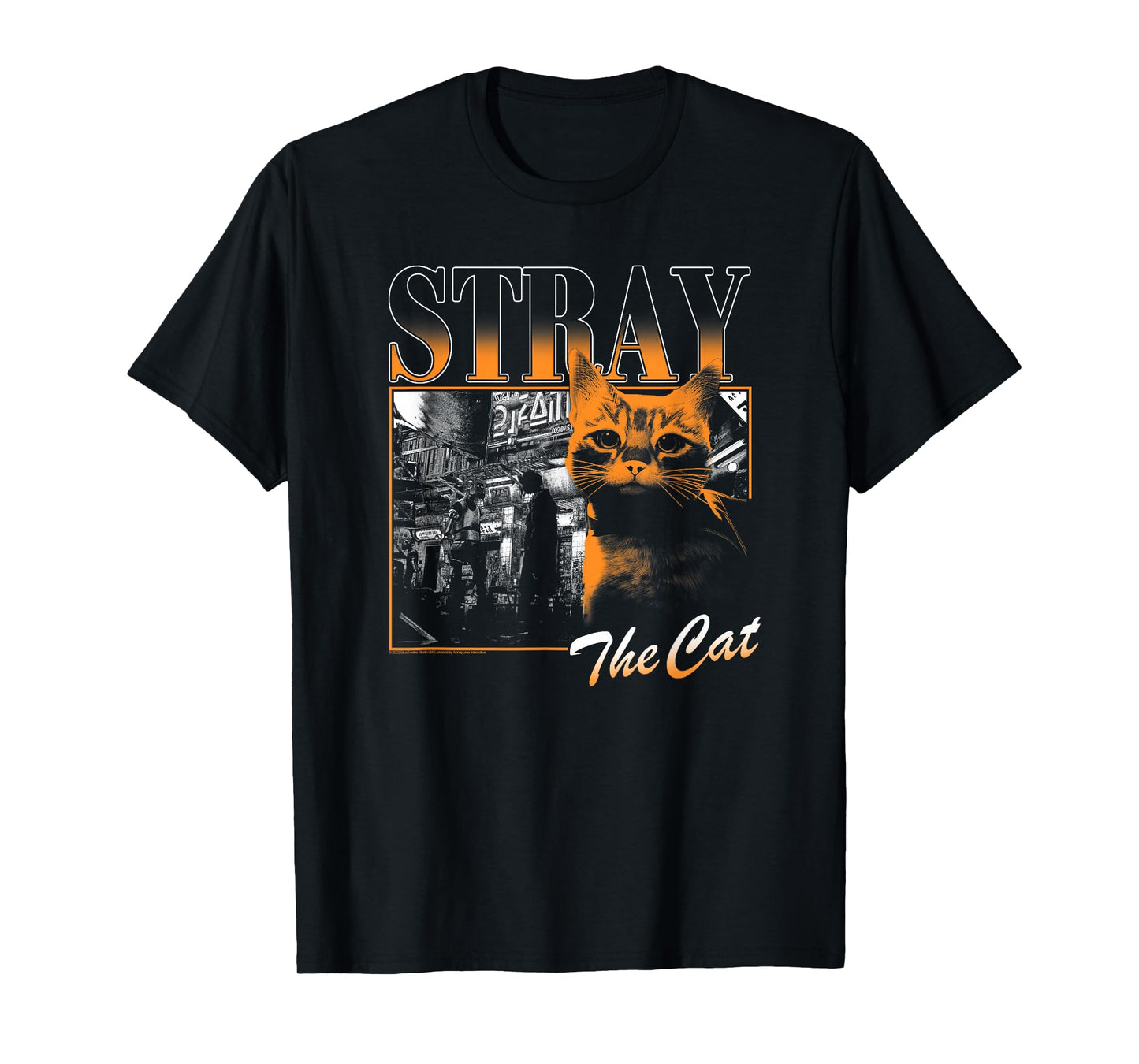 Stray The Cat 90's Throwback Retro Inspired Video Game T-Shirt