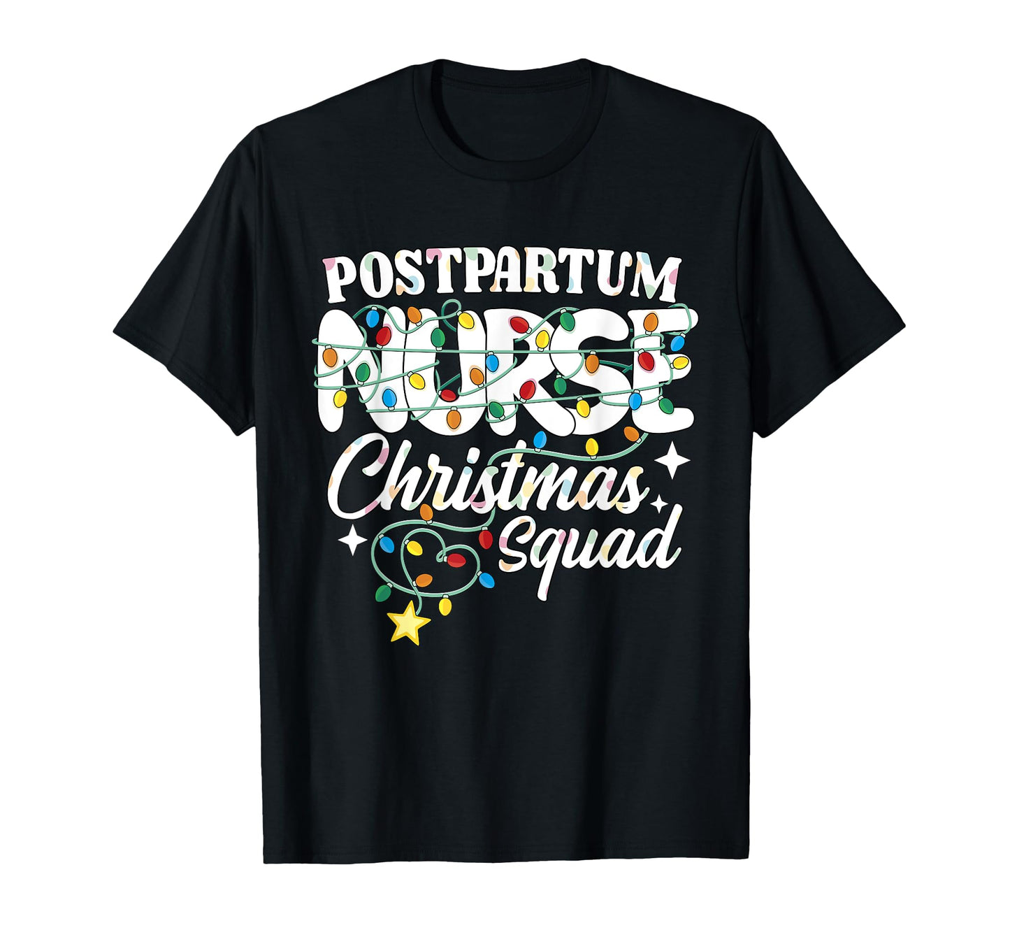 Postpartum Nurse Christmas Squad Mother Baby Nursing NP RN T-Shirt