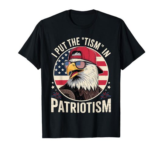 American Flag Eagle Patriotic Eagle Fireworks 4th of July T-Shirt