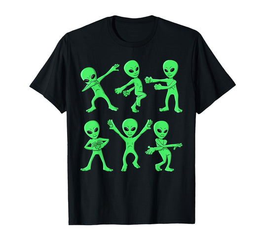 Dancing Aliens Dance Challenge Boys Girls Kids Halloween T-Shirt Small
