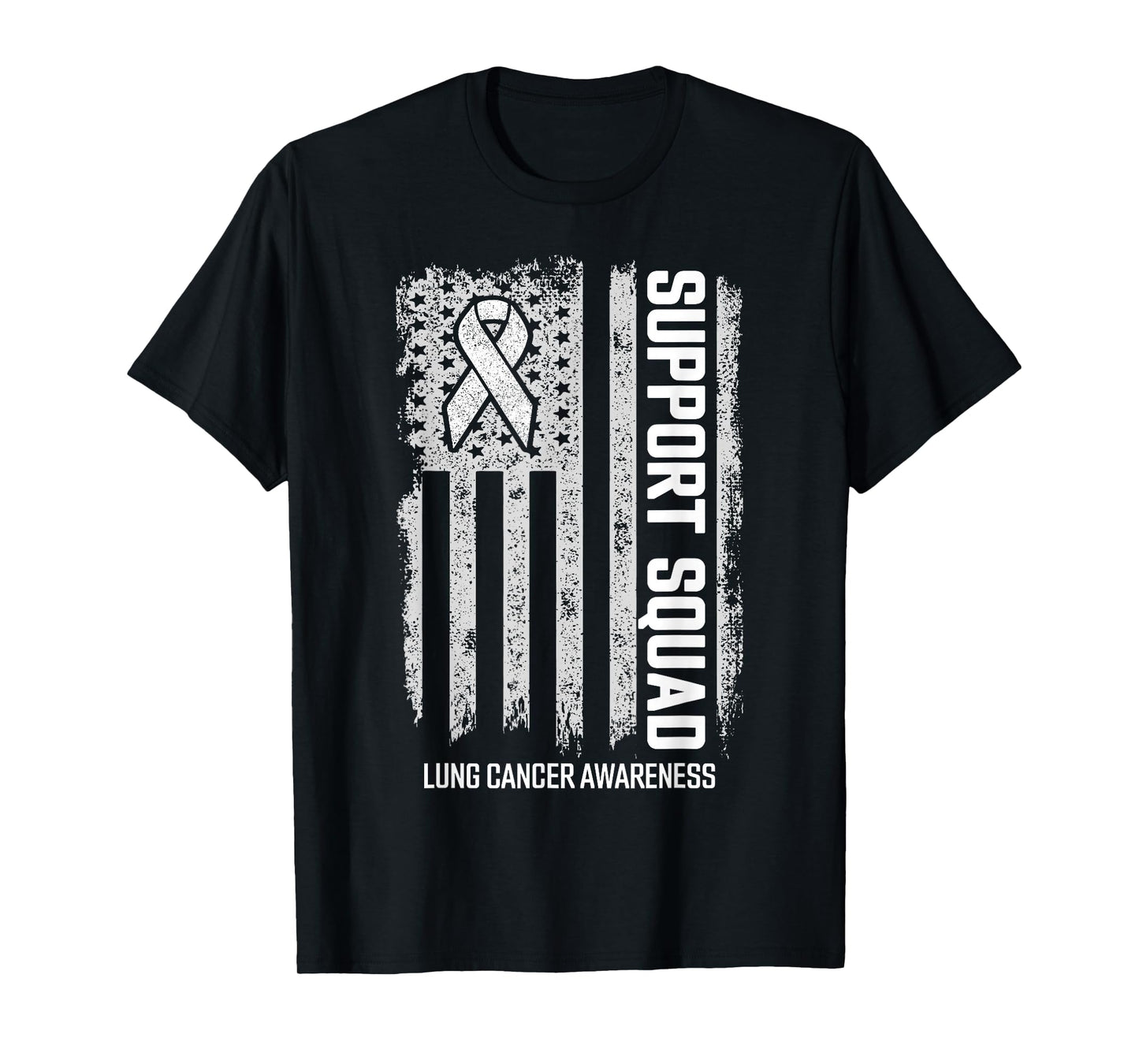 Lung Cancer Shirts Support Squad Lung Cancer Awareness T-Shirt