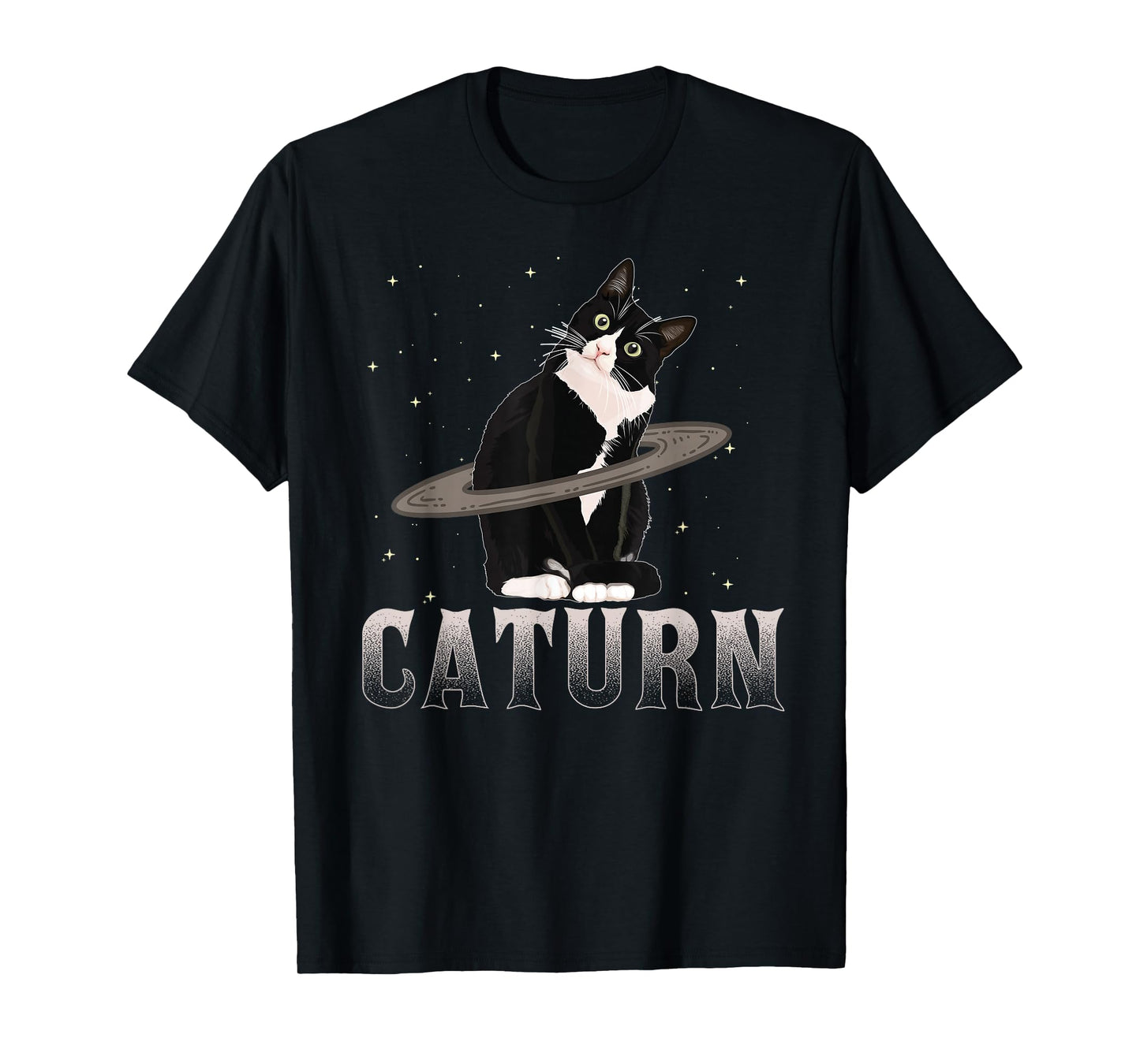 Caturn T-Shirt Cat Mom Cat Dad Space Cat Shirt T-Shirt