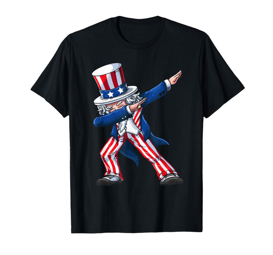 Dabbing Uncle Sam | Funny Dab Dance 4th Of July Gift T-Shirt