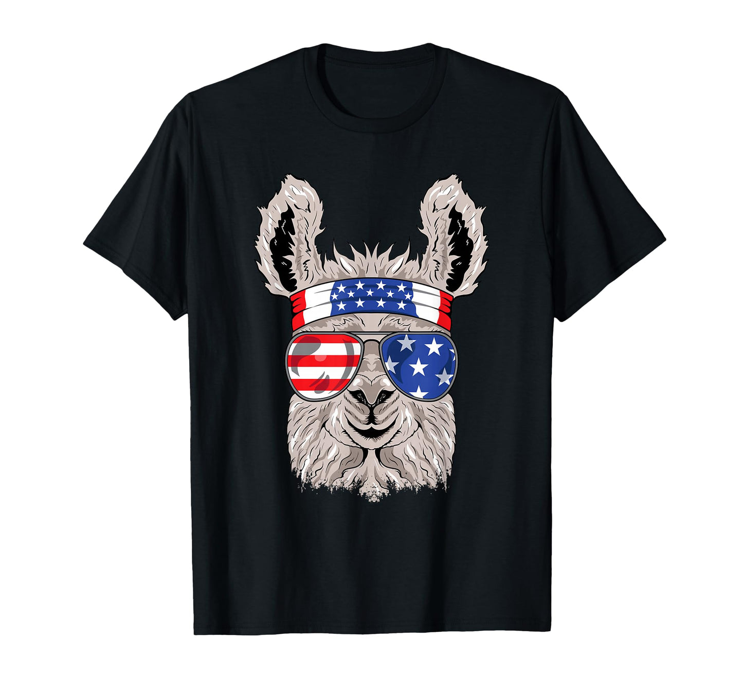 USA Patriotic Llama Shirt - July 4th T-shirt - Alpaca T-Shirt