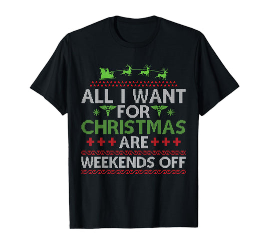 Christmas Santa Nurse Ugly Christmas Sweater T-Shirt