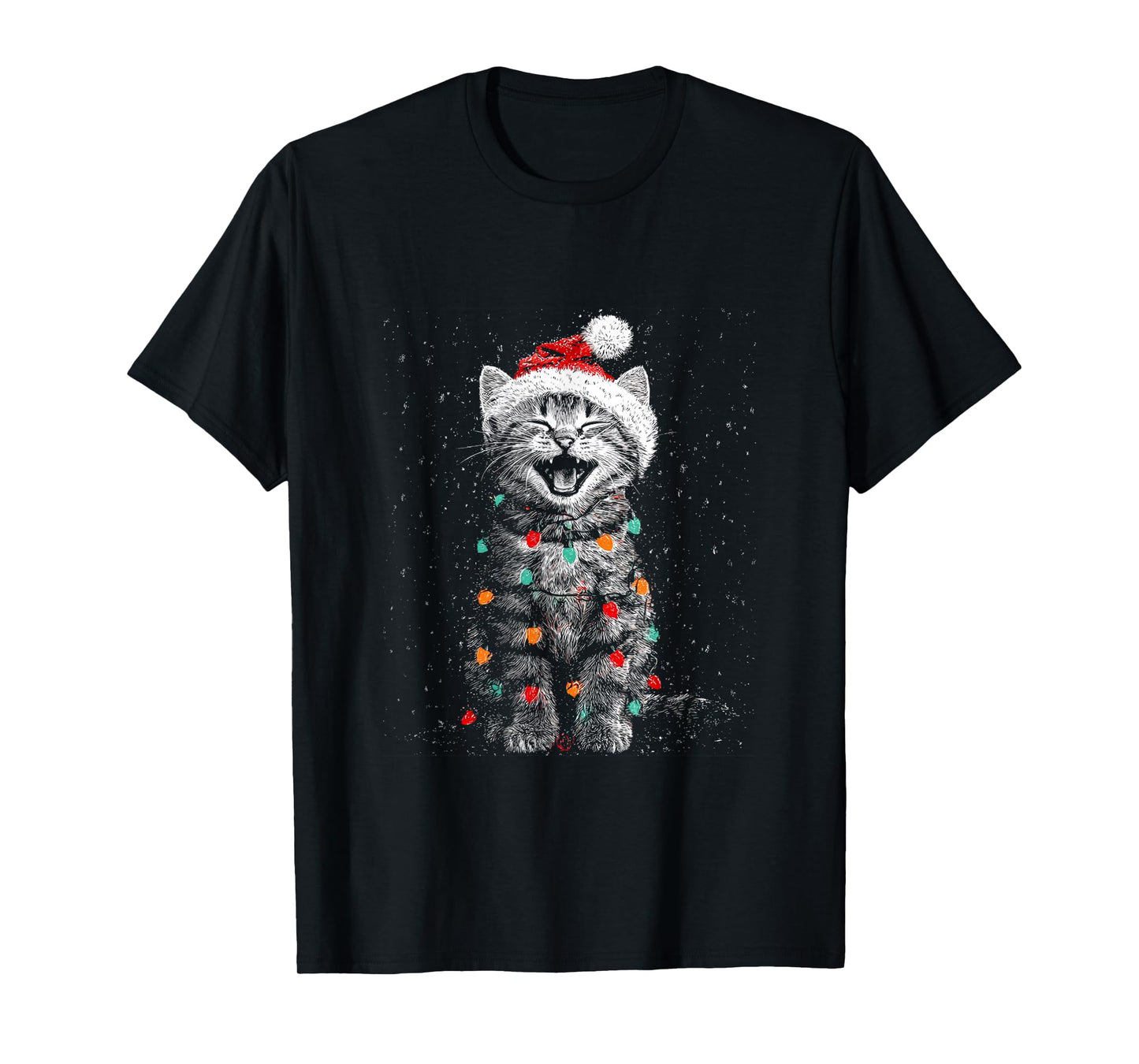 Christmas Funny Cat T-Shirt
