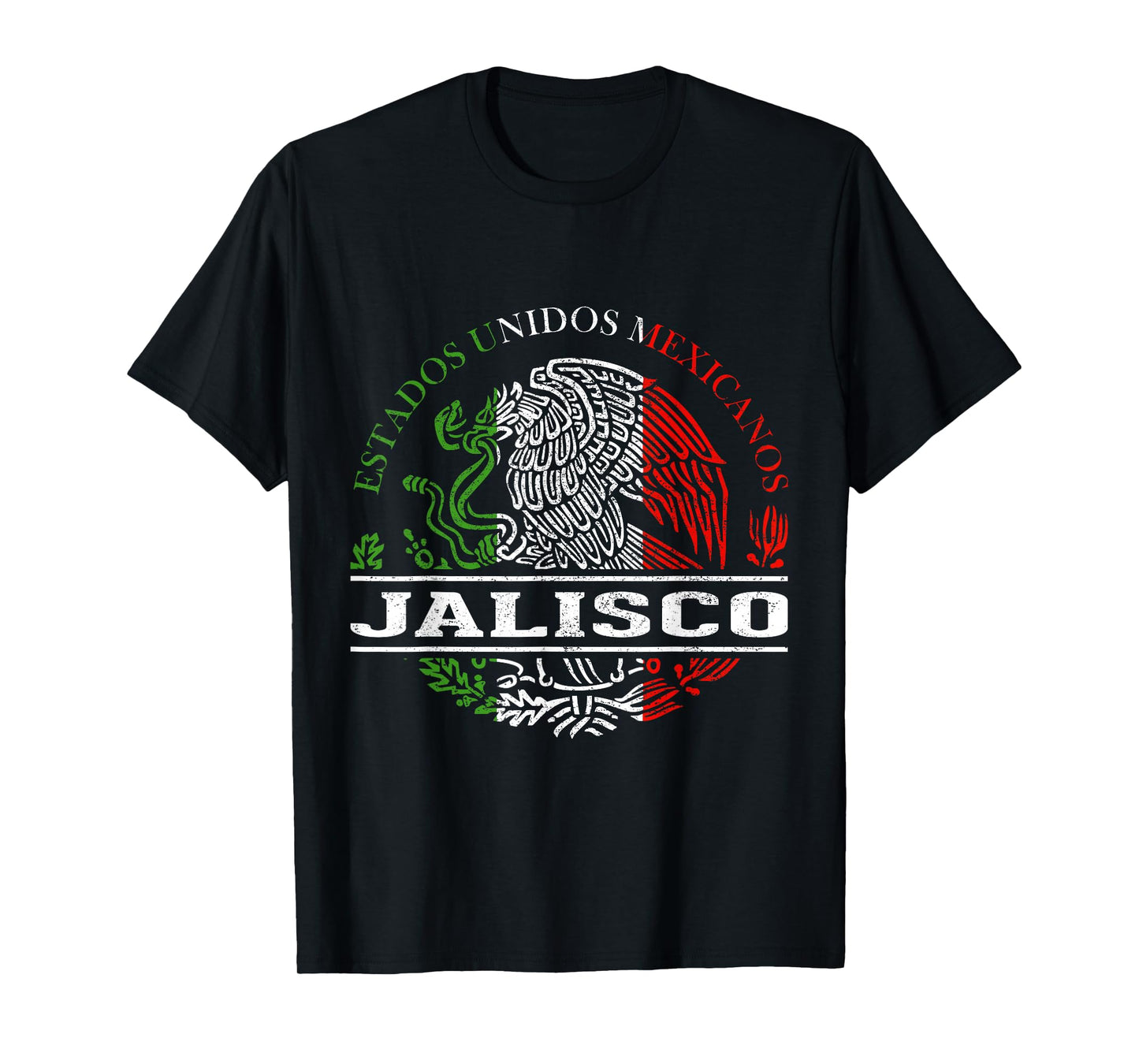 Jalisco Mexican Flag Bandera Mexicana T-Shirt