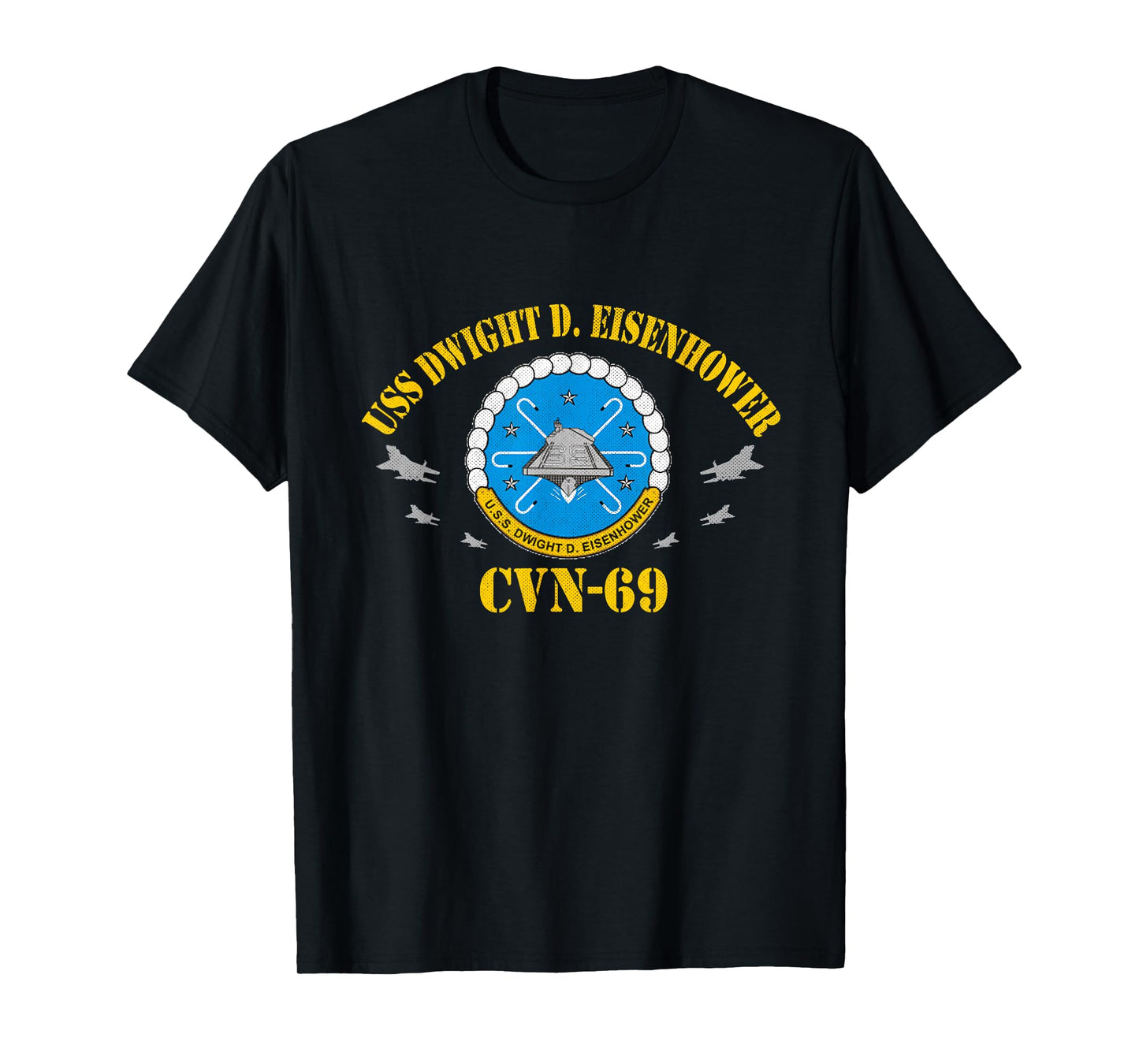 USS Dwight D. Eisenhower CVN-69 Aircraft Carrier Veteran T-Shirt