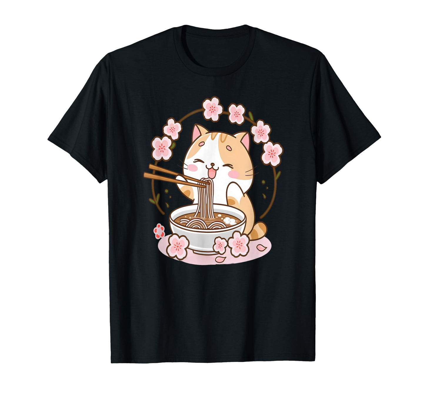 Ramen Cat Anime - Kawaii Clothes Otaku Clothing Manga T-Shirt