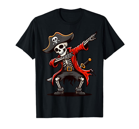 Dabbing Skeleton Pirate T-Shirt