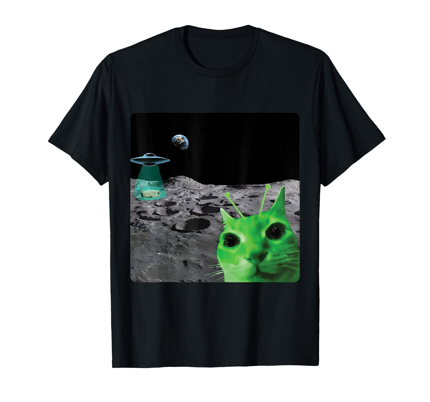 Gnarp Alien Cat Meme Funny Brainrot Kitten Meme Silly Cat T-Shirt