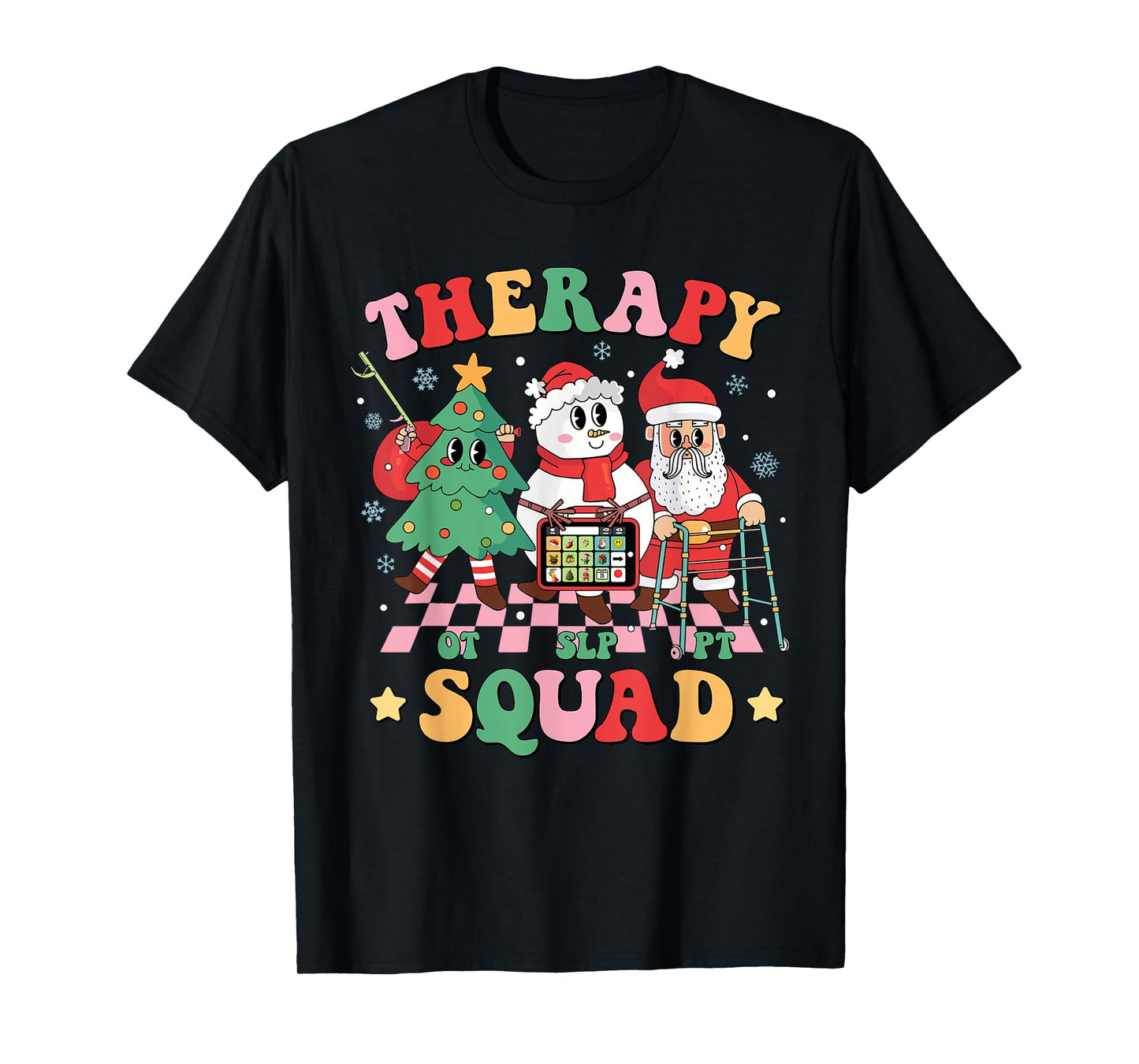 Christmas Therapy Squad SLP OT PT Occupational Therapy Team T-Shirt