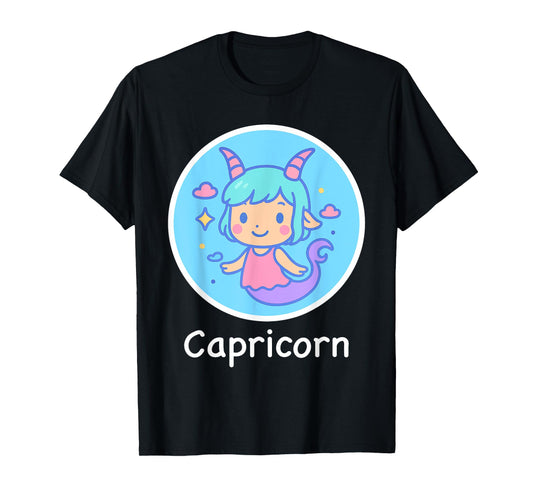 Capricorn Cute Kawaii Zodiac T-Shirt