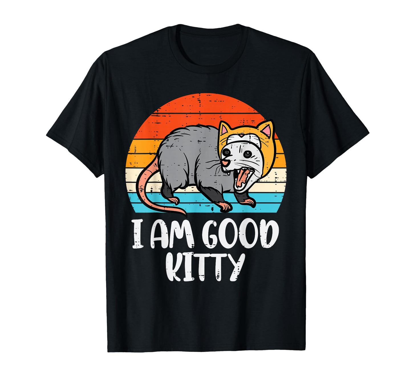 Opossum I Am Good Kitty Fun Possum Street Cat Women Men Kids T-Shirt