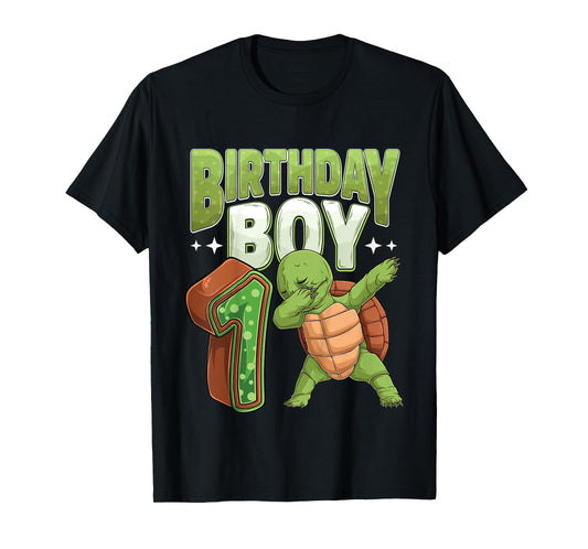 Kids 1 year old Turtle animal lovers 1st Birthday Boy T-Shirt