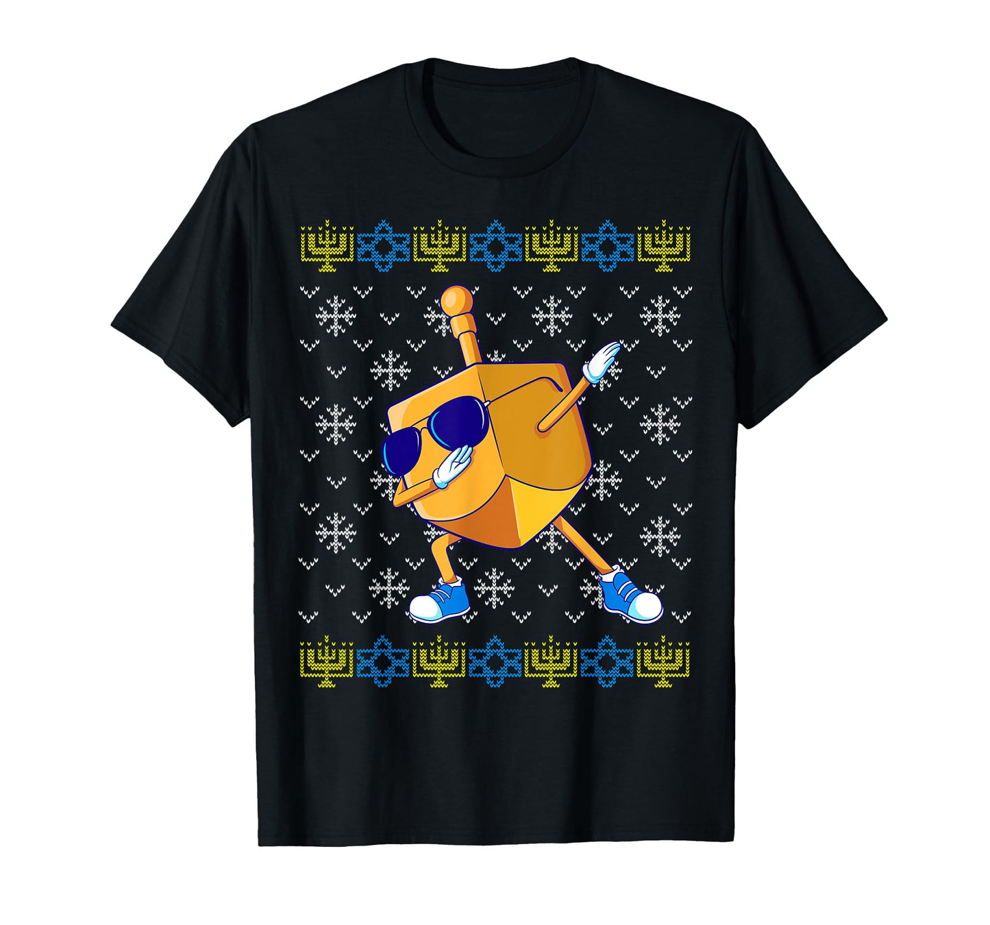 Dabbing Dreidel Ugly Hanukkah Sweater Xmas Chanukah Gift T-Shirt