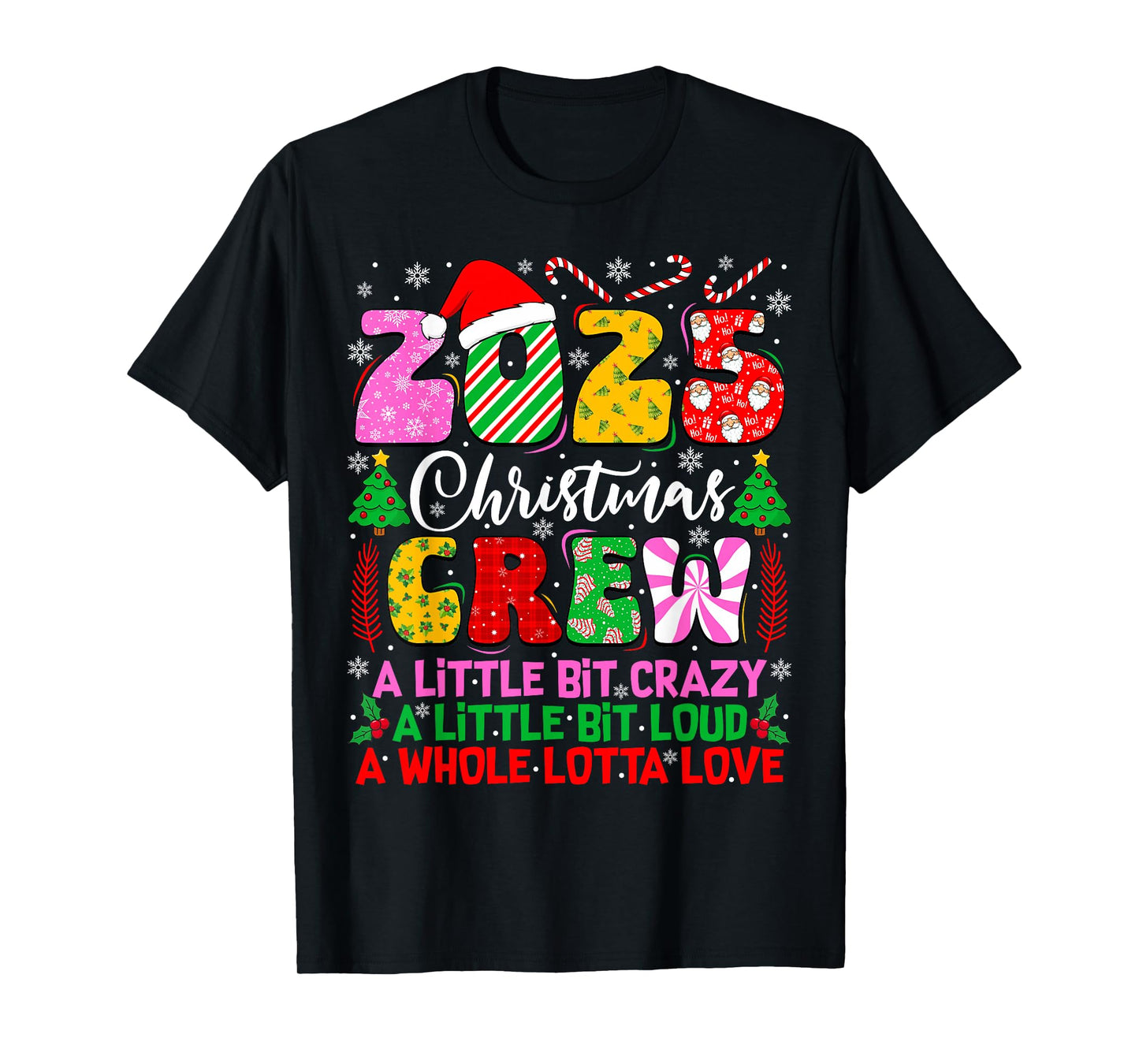 2025 Christmas Crew Family Christmas Matching Outfit Xmas T-Shirt