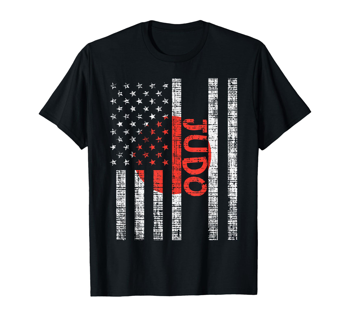 US Japan Flag Judo Vintage Patriotic Martial Art Judoka Gift T-Shirt for Women Kids Men