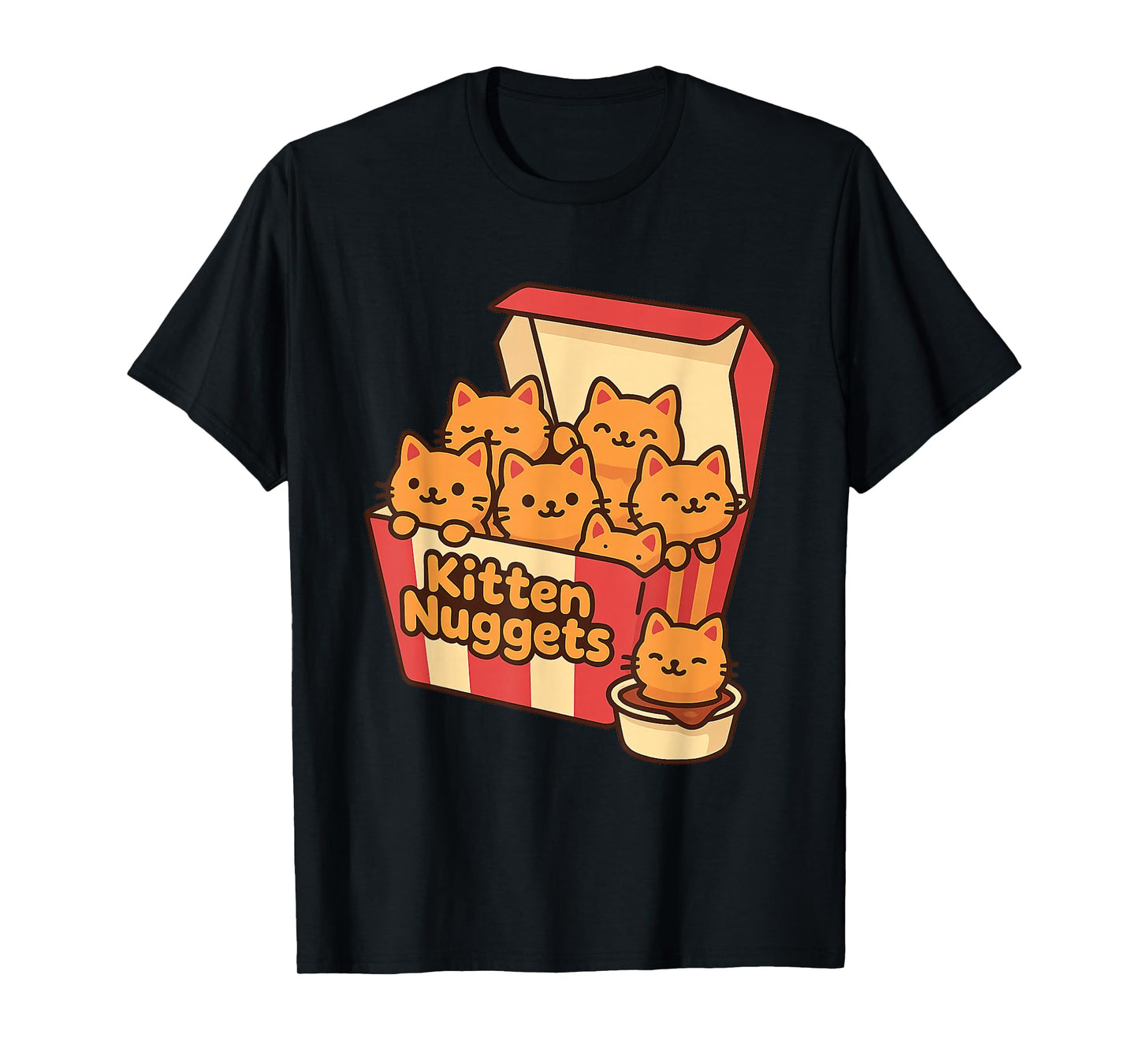 Kitten Nuggets Cute Fast Food Cat Food Lover T-Shirt