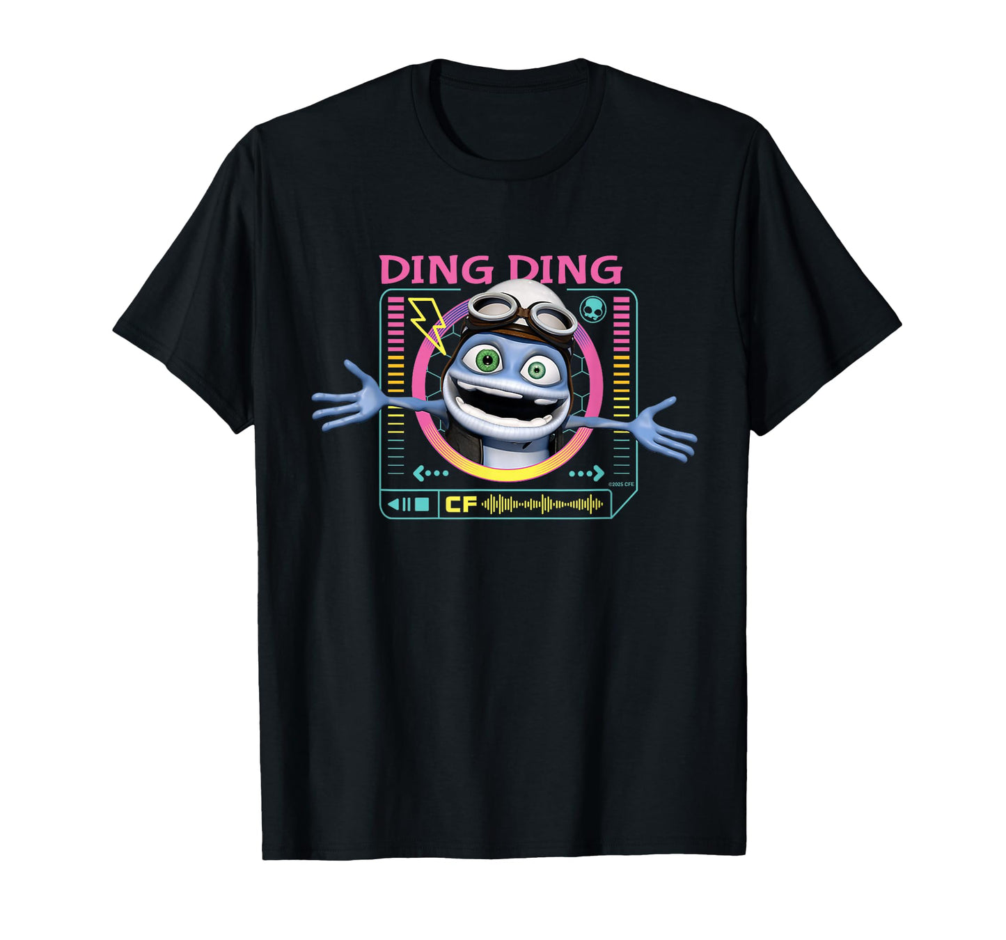 Crazy Frog Retro Music Player for Kids Funny Ding Ding T-Shirt