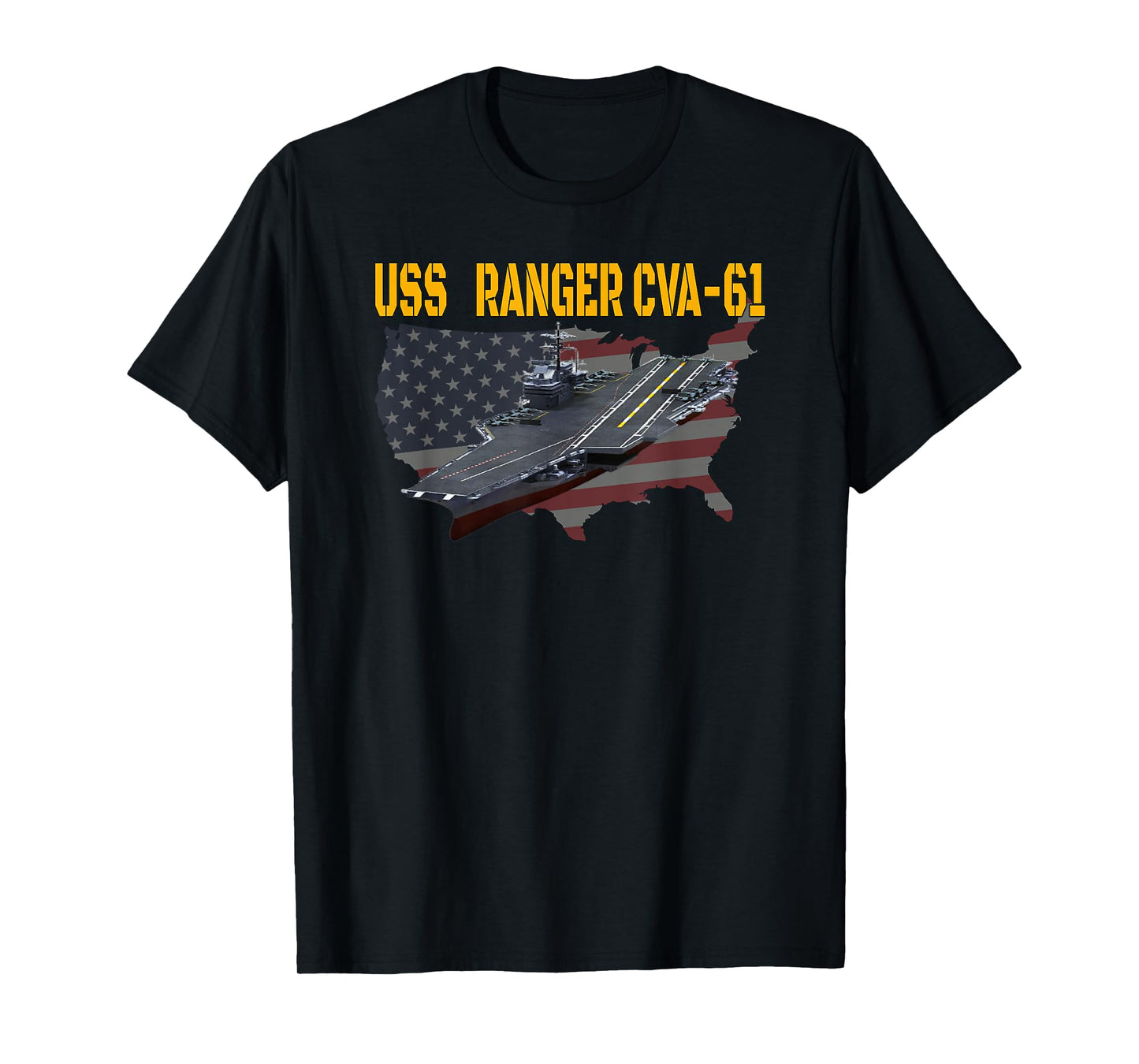 Aircraft Carrier USS Ranger CVA-61 Veterans Day Father's Day T-Shirt