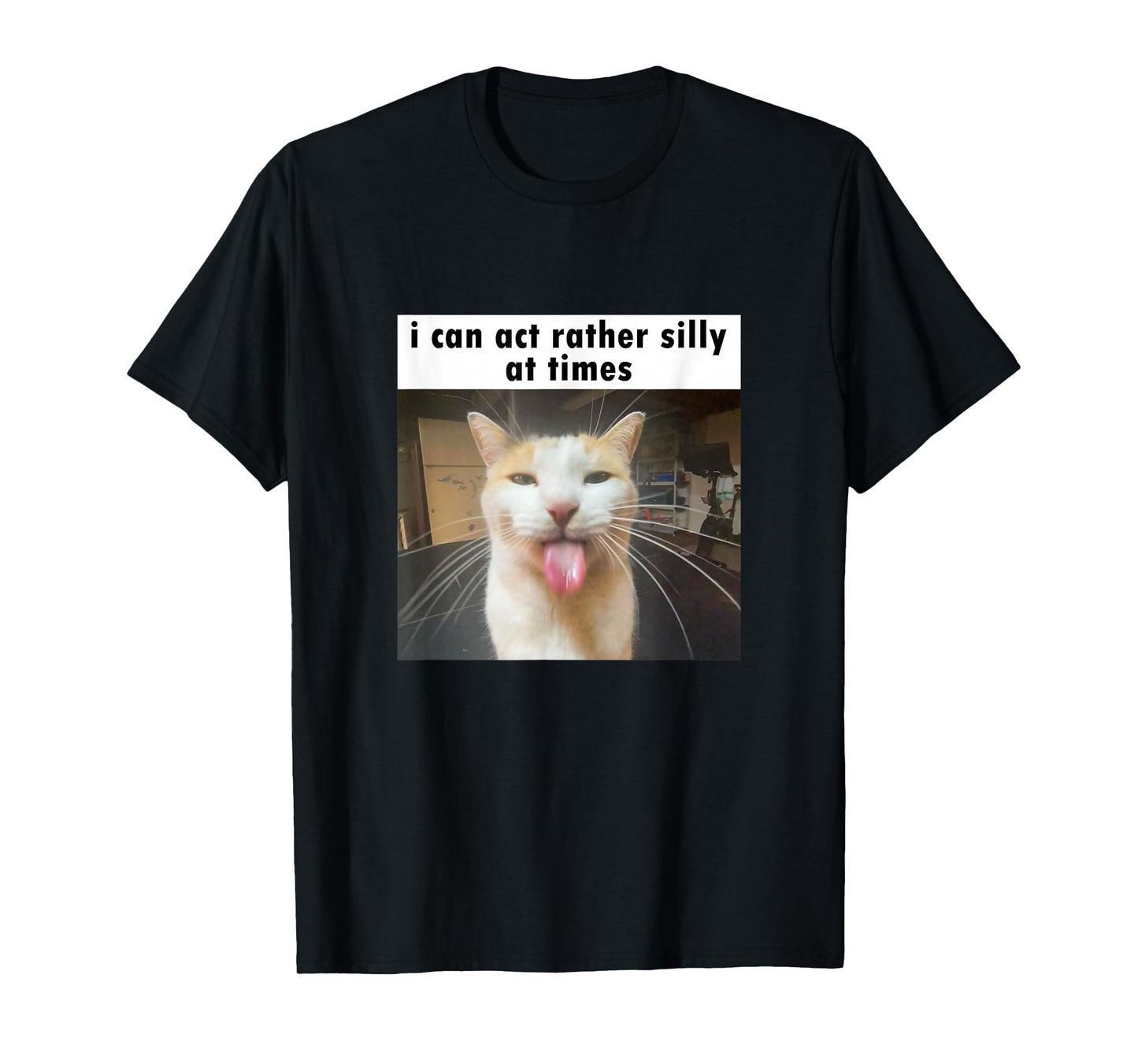 I Can Act Rather Silly at Times, Funny Silly Cat Meme T-Shirt
