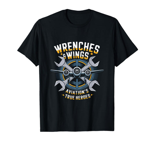 Aviation Technician Aircraft Maintenance Airplane Mechanic T-Shirt