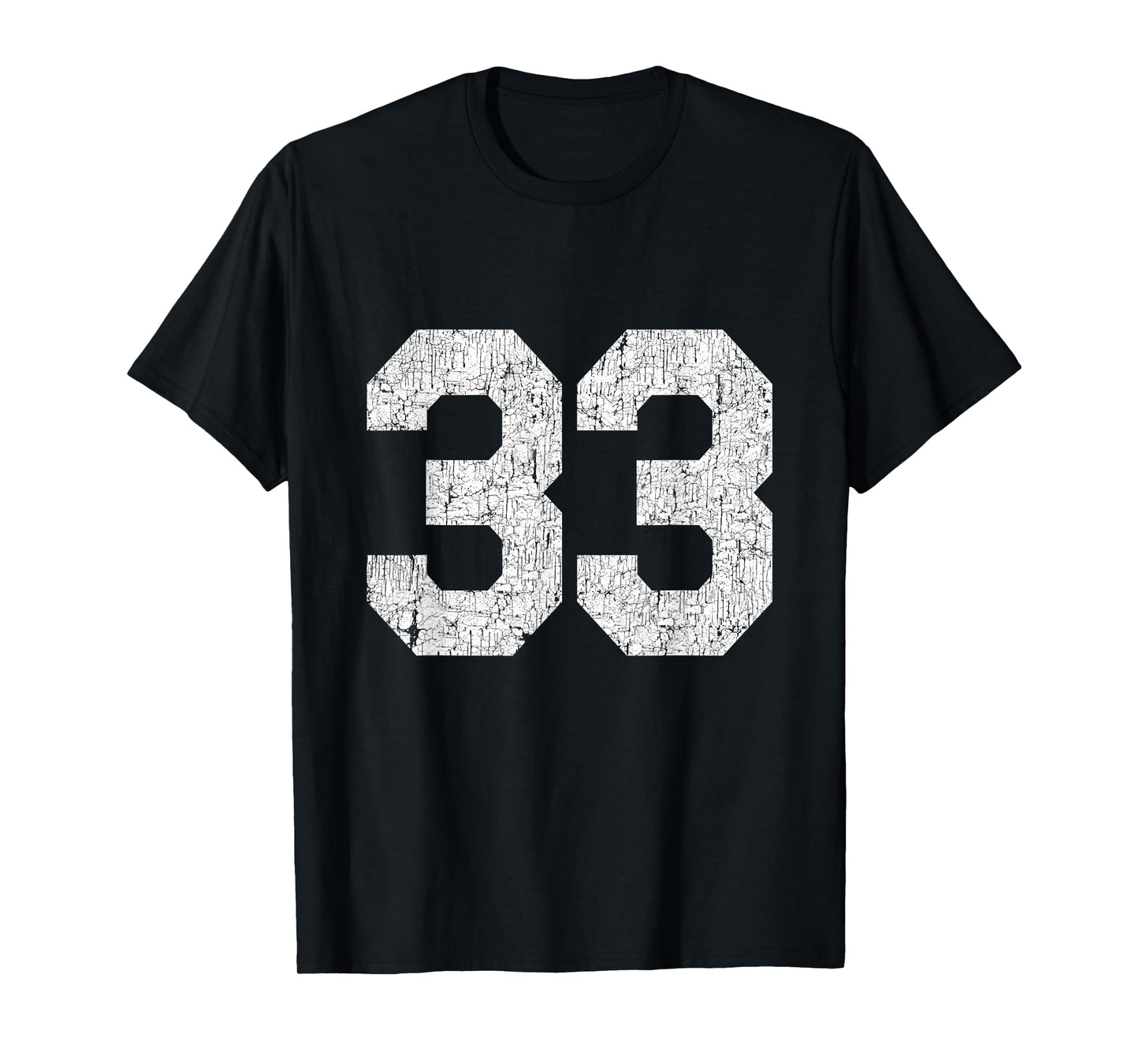 #33 Jersey Uniform Varsity Sports Number, 33rd Birthday T-Shirt