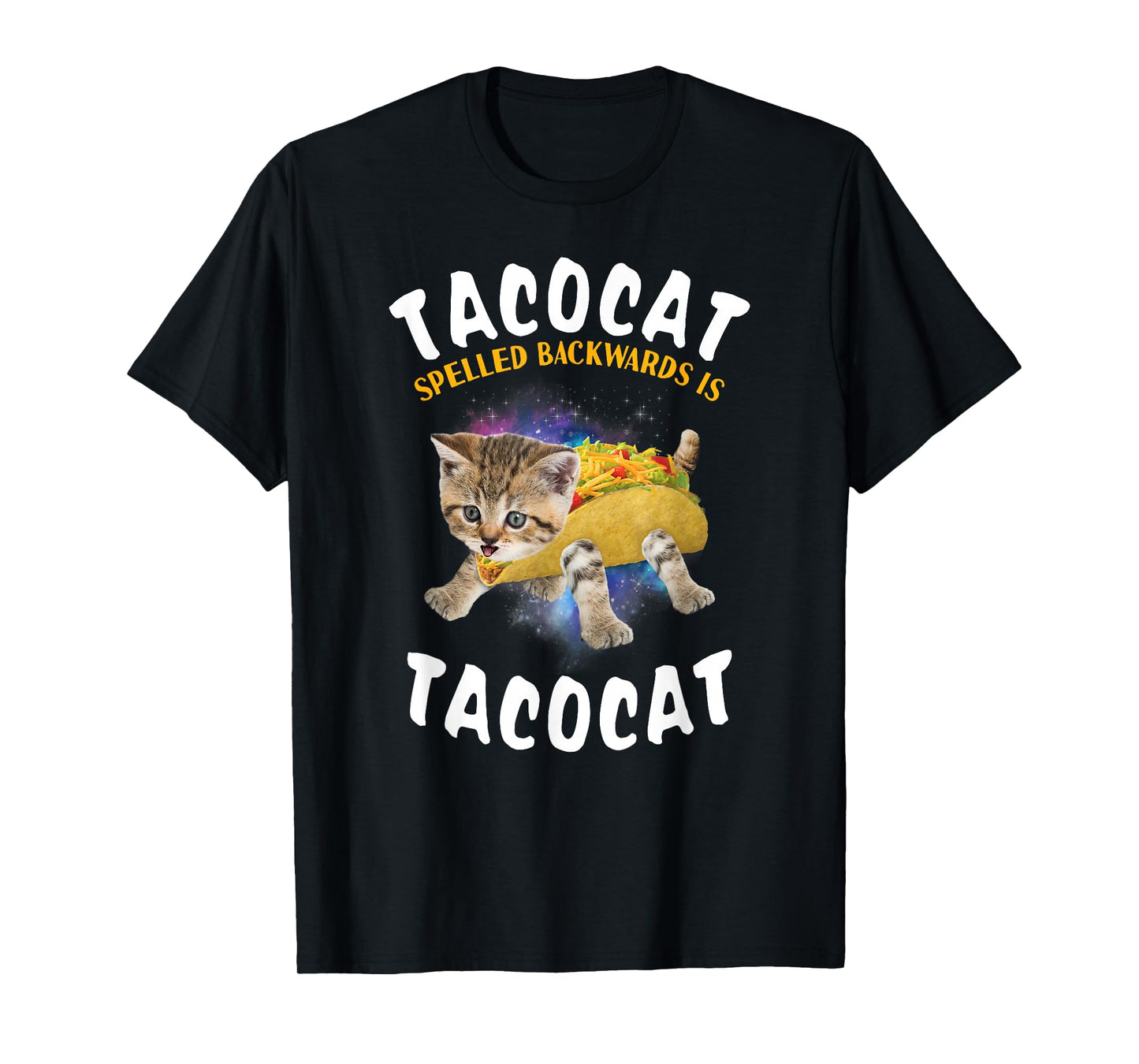 Tacocat Spelled Backward is Tacocat Cat and Taco Lover T-Shirt