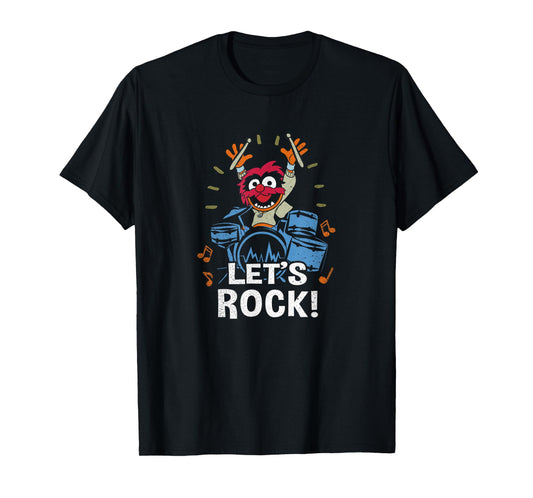 Disney The Muppets Vintage Animal Let's Rock Drum Set T-Shirt
