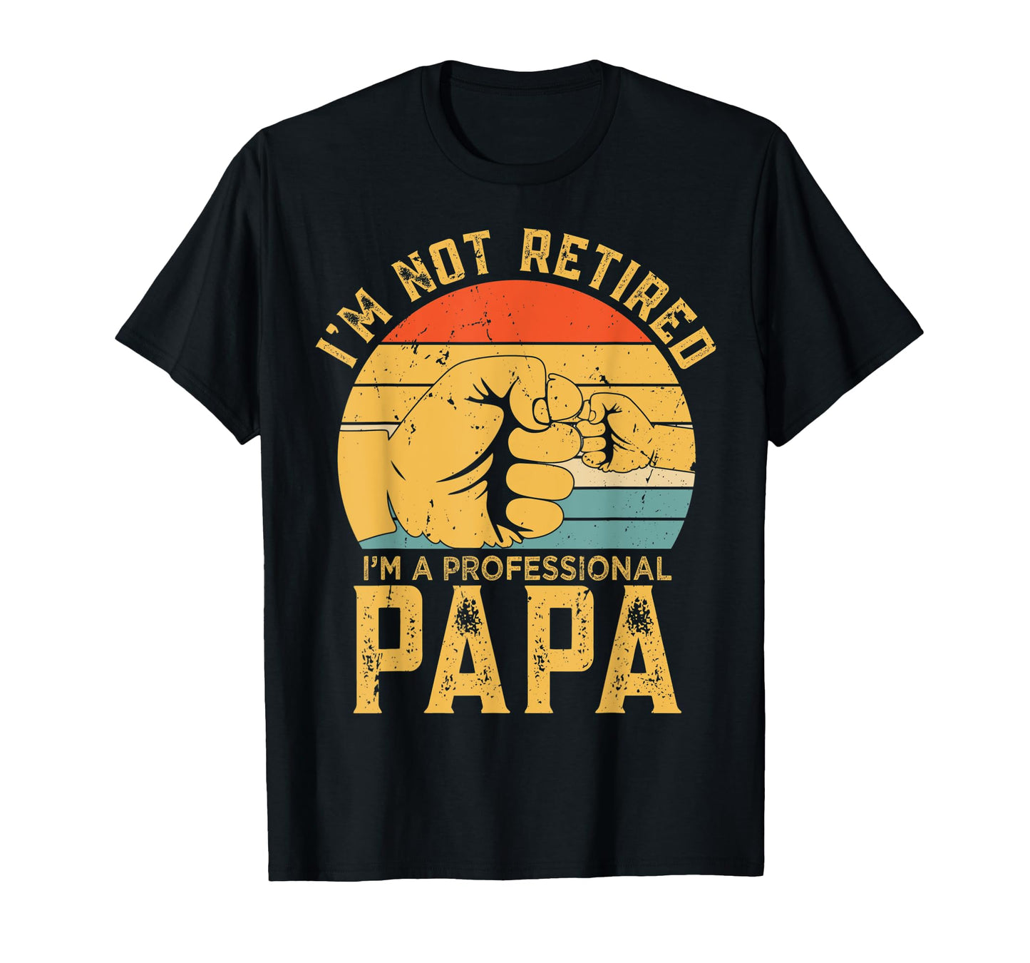 Funny Retirement Gift I'm Not Retired A Professional Papa T-Shirt