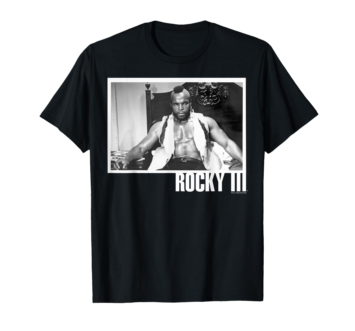 Rocky 3 Clubber Lang Black And White Photograph T-Shirt