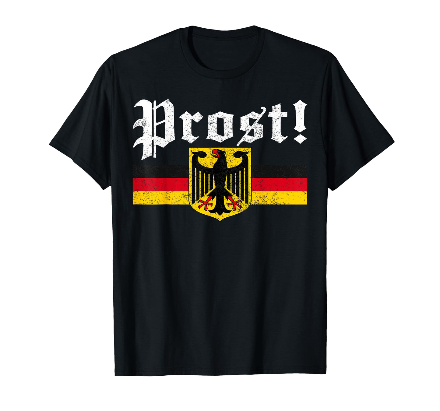 Oktoberfest Drinking Men Women Vintage German Flag Prost T-Shirt