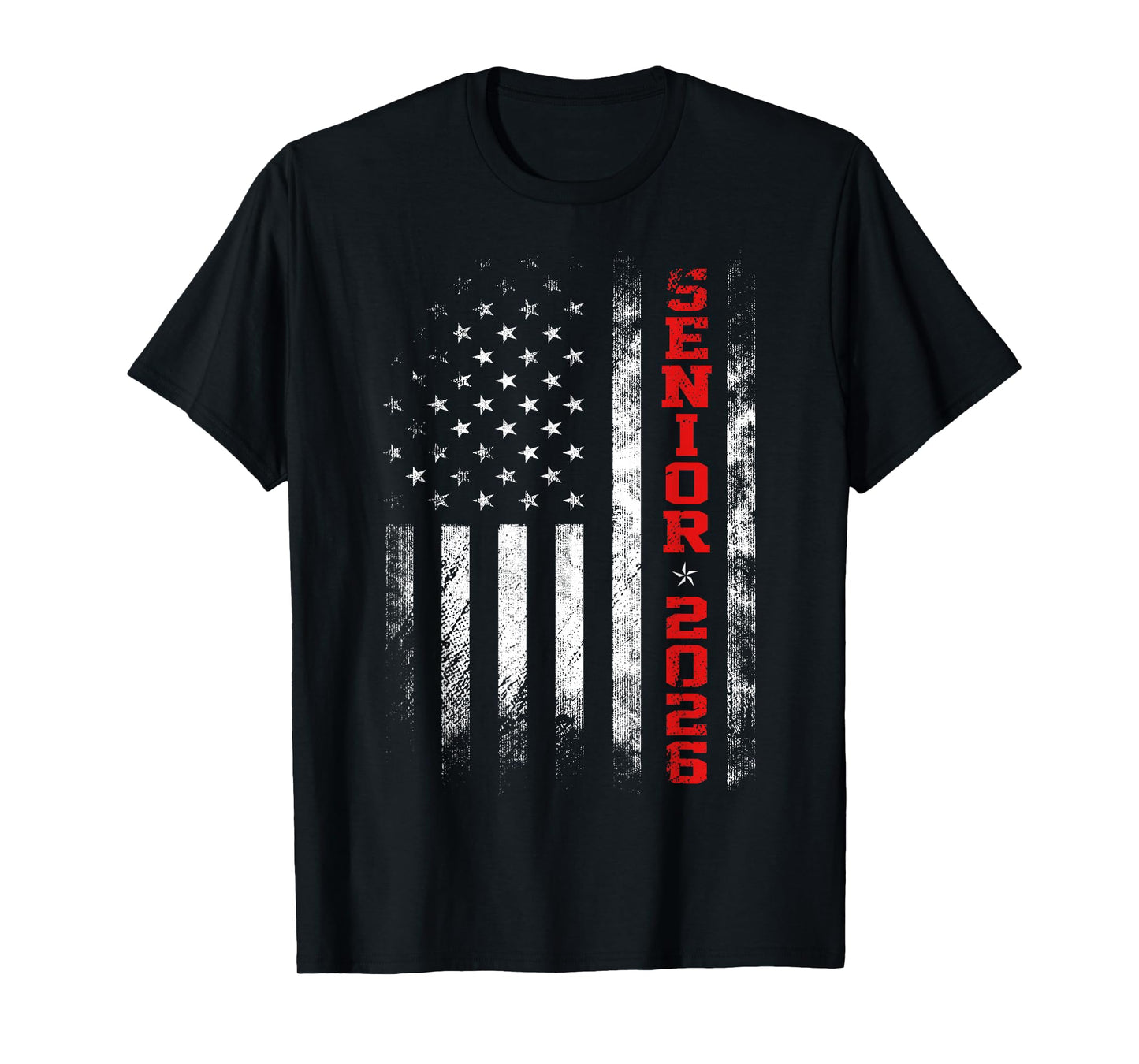 Senior Year 2026 American Flag USA Graduation Class of 2026 T-Shirt
