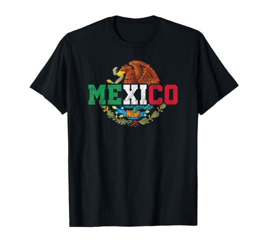 Mexican Eagle Mexico Flag T-Shirt