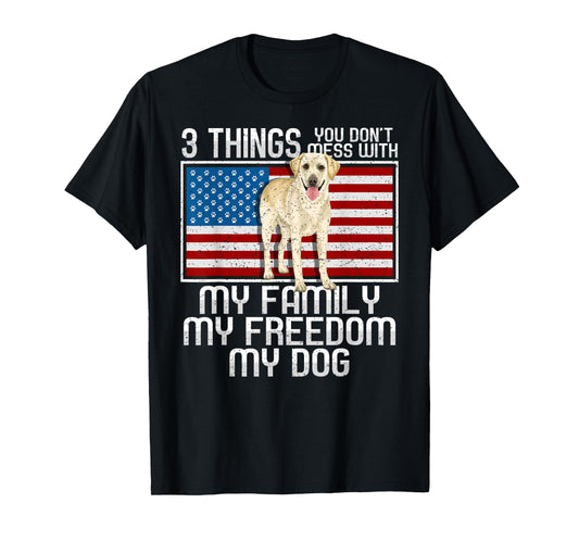 Yellow Labrador Retriever Dog 3 Things T-Shirt