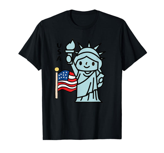 4 July Liberty Statue Kids T-Shirt