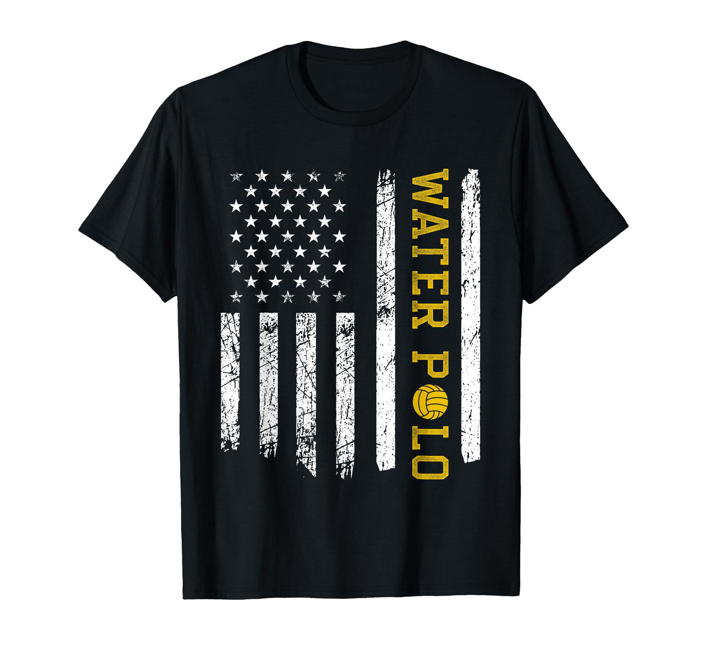 Vintage American USA Flag Water Polo T-Shirt