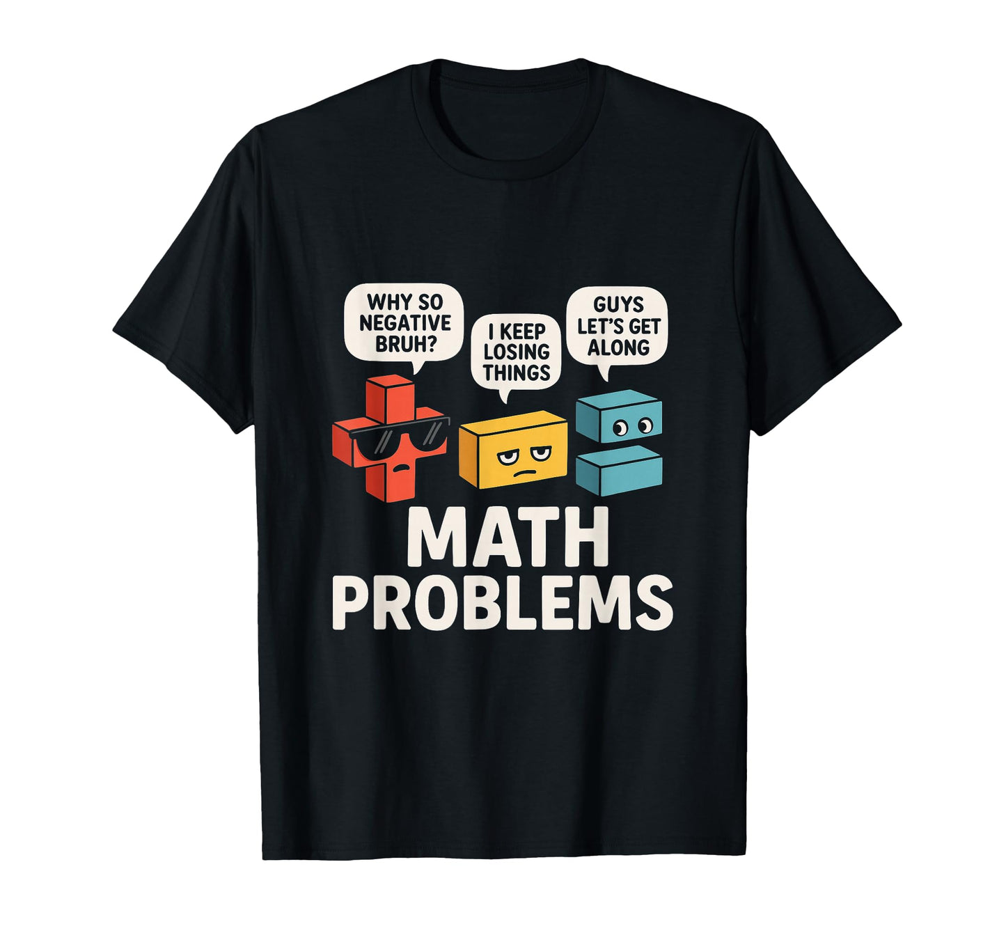 Math Problems Symbols Funny Teacher Back to School Girl Boy T-Shirt