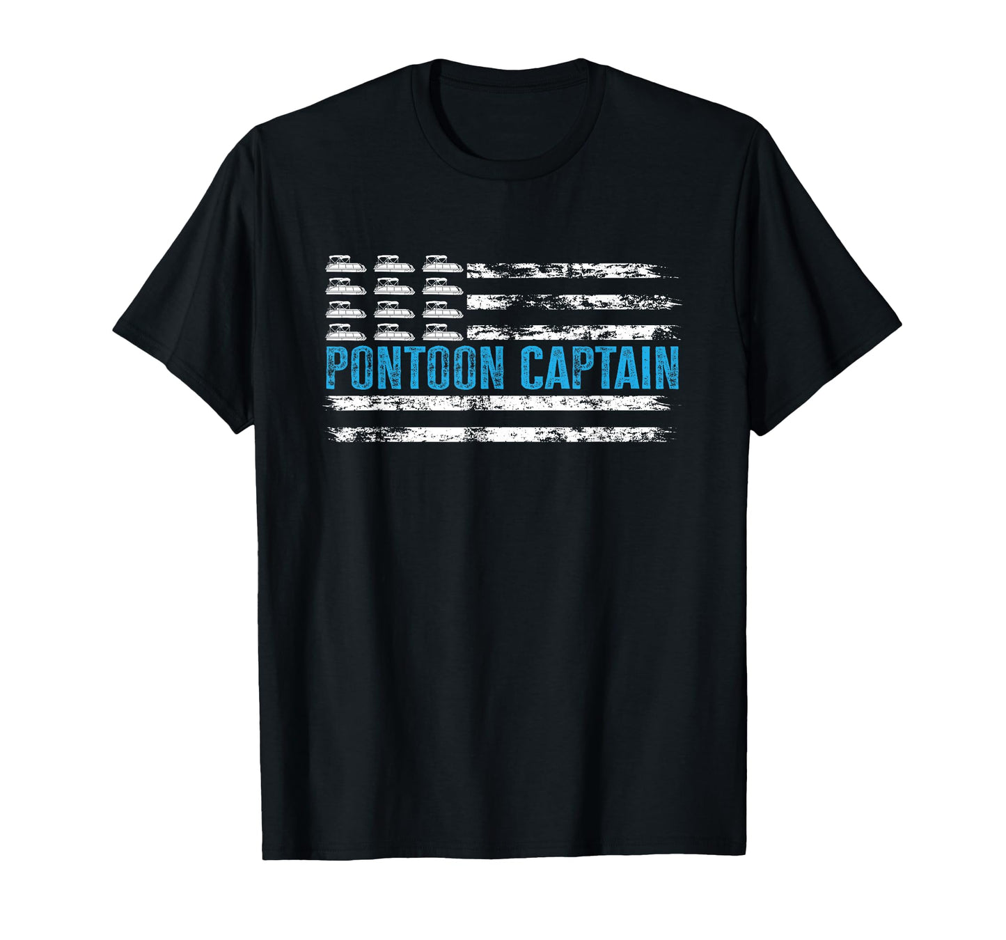 Pontoon Captain Funny Boating 4th Of JulyPontoon Boat T-Shirt