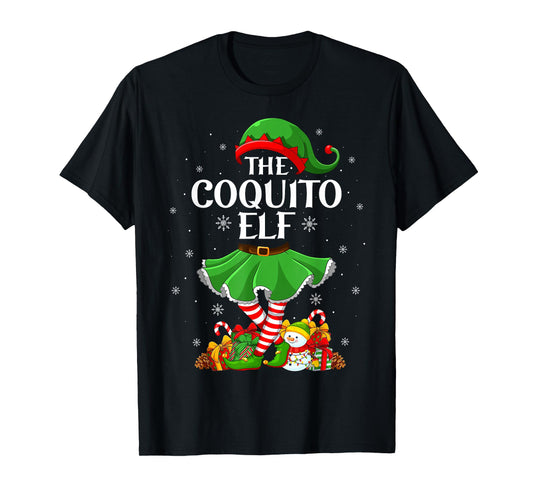 Coquito Elf Christmas Family Elf Squad Xmas Girls Women T-Shirt
