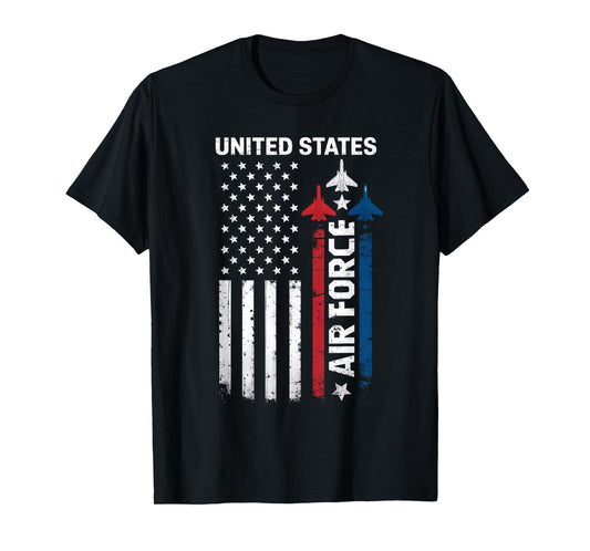 United States Air Force American USA Flag July 4th Patriotic T-Shirt