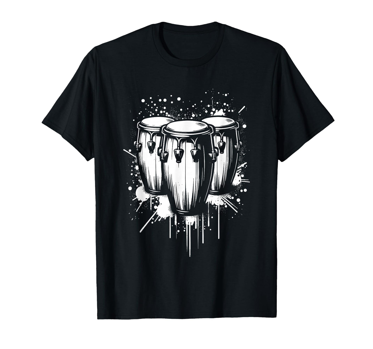 Splash Art Conga Congas Drum Drummer Drum Musician T-Shirt