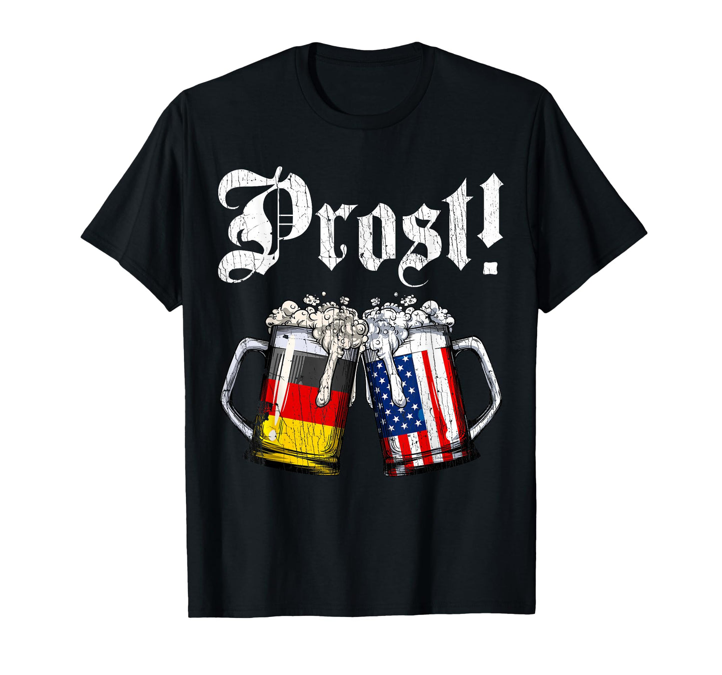 Prost Beer German American Flag Oktoberfest Men Women Mug T-Shirt
