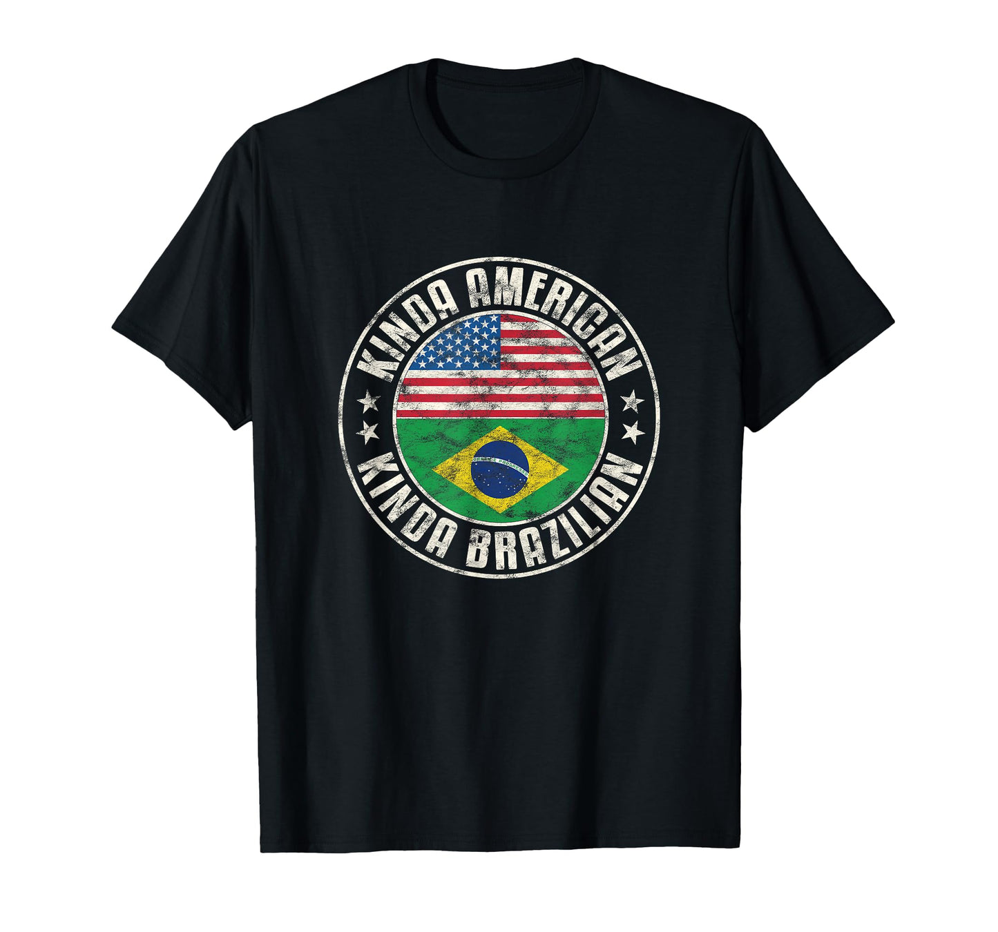 Dual Citizenship American Brazilian Brazil Usa Flag T-Shirt for Women Kids Men