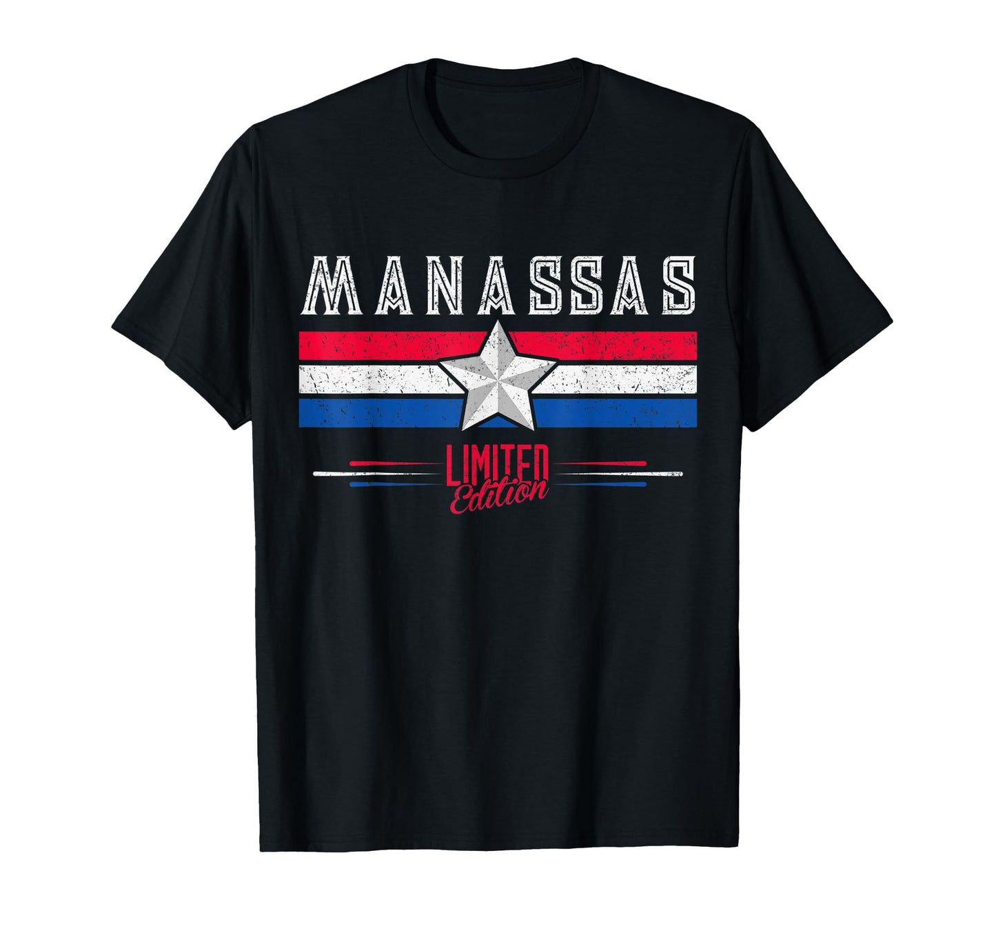 Manassas T-Shirt Retro Vintage Shirt Gift Women Men Kids T-Shirt
