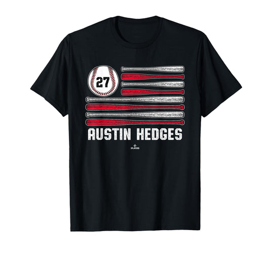Baseball American Flag Austin Hedges Cleveland Baseball T-Shirt
